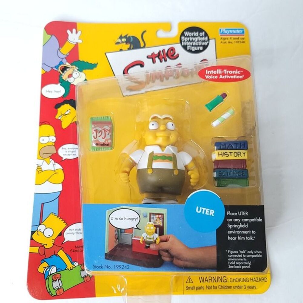 Playmates Toys Simpsons Uter World Of Springfield Interactive Action Figure NEW